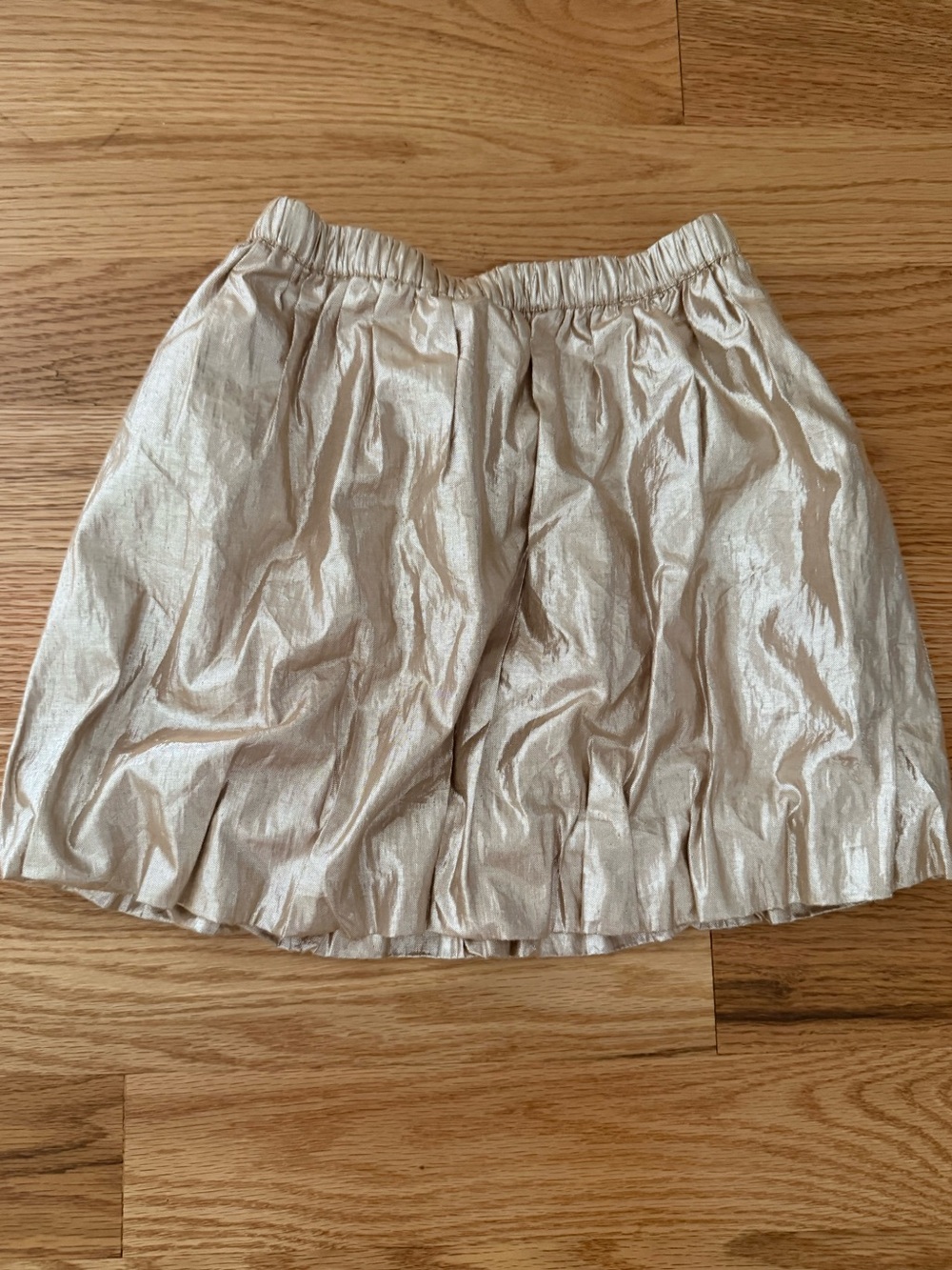 Crewcuts gold shimmery skirt